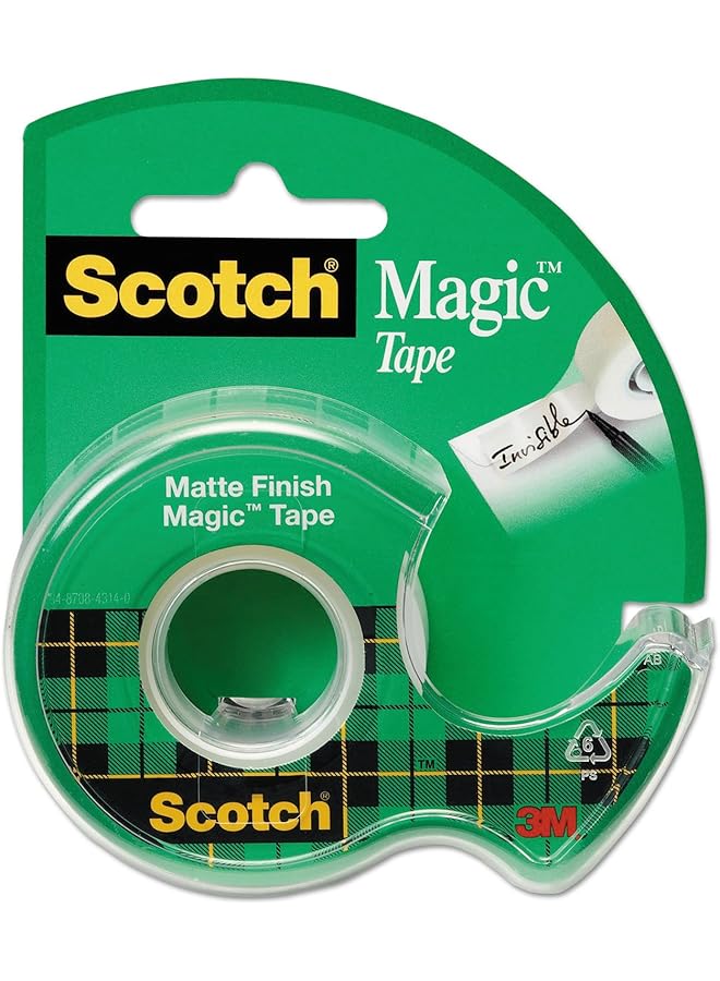 Scotch  Brand Magic Tape With Dispenser 3 4In X 300In - Image 1