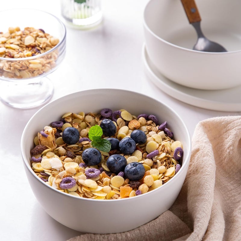 AmorArc Stoneware Cereal Bowls Set of 6, 26oz Ceramic Soup Bowls Set for Cereal Soup Snacks, Modern Kitchen bowls for Meal, Dishwasher &Microwave Safe - Image 3