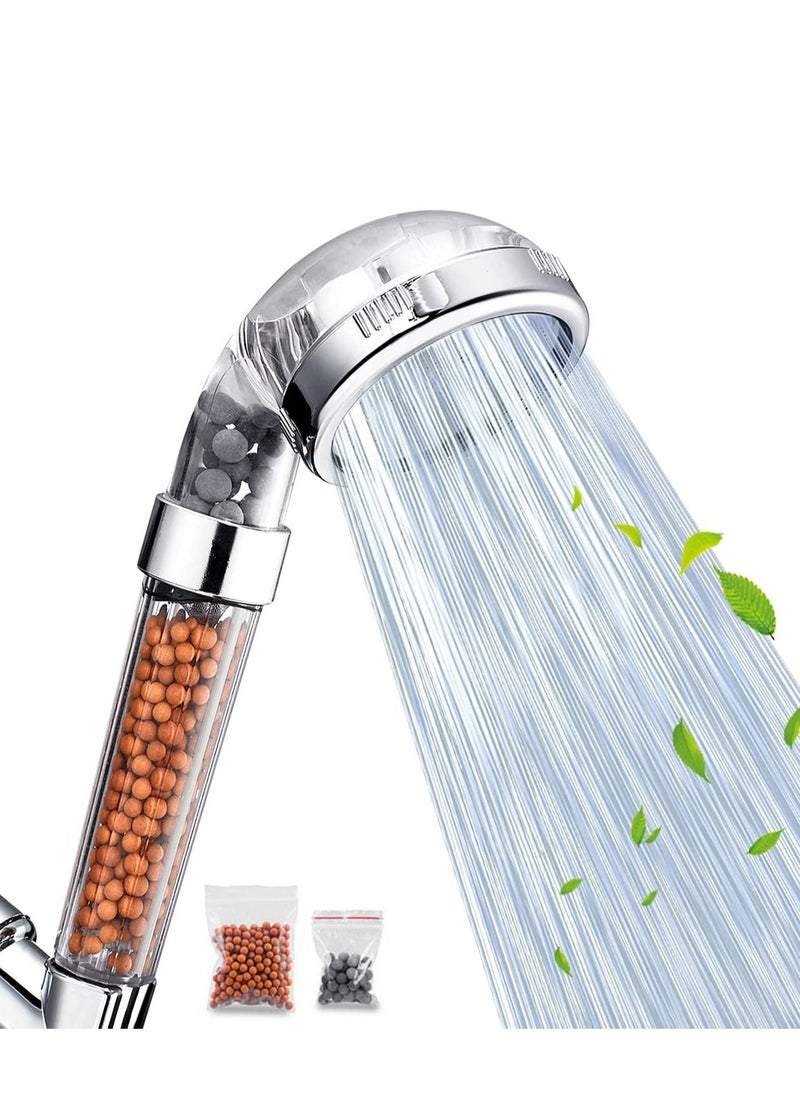TYCOM - Shower Head Eco Power High Pressure Water Softener Filtered Handheld Showerhead With Spa Like Ionic Beads for Dry Skin and Hair 3 Spray Settings Basic - Image 1
