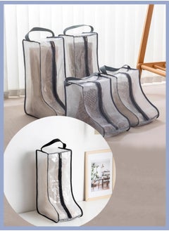Generic Shoe Organizer,Travel Shoe Bags With Zipper Closure,Shoe Storage Organizer With Handle,Waterproof Dustproof Portable Travel Shoe Storage Bag,Shoe Dust Cover,PVC Fabric(Long)  - Image 1