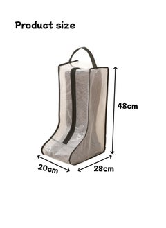 Generic Shoe Organizer,Travel Shoe Bags With Zipper Closure,Shoe Storage Organizer With Handle,Waterproof Dustproof Portable Travel Shoe Storage Bag,Shoe Dust Cover,PVC Fabric(Long)  - Image 2