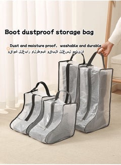 Generic Shoe Organizer,Travel Shoe Bags With Zipper Closure,Shoe Storage Organizer With Handle,Waterproof Dustproof Portable Travel Shoe Storage Bag,Shoe Dust Cover,PVC Fabric(Long)  - Image 5