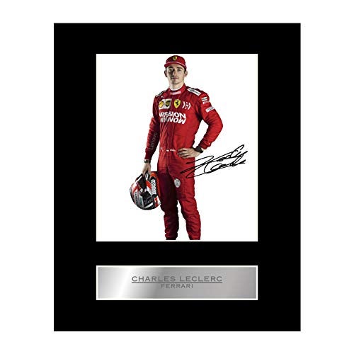 Charles Leclerc Signed Mounted Photo Display Formula One F16 Autographed Gift Picture Print