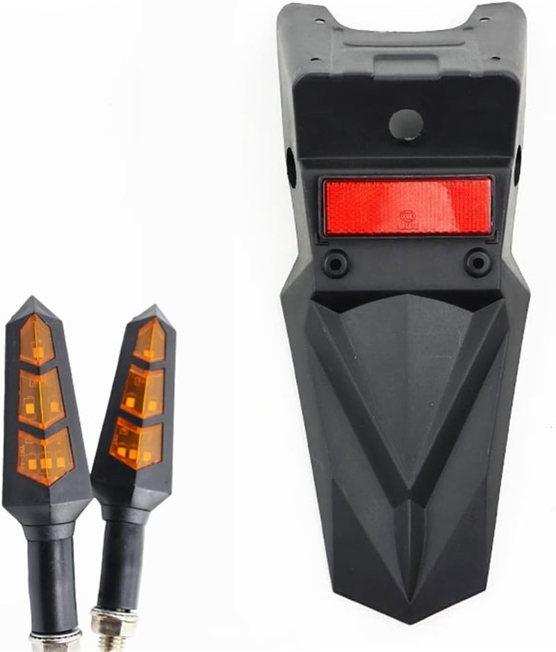 Wivplex Motorcycle Rear Mudguard and Signal Lights Kit - Image 1