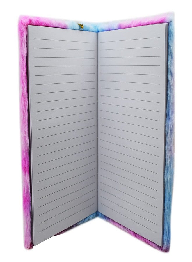 Asera 1 Pc Stylish Unicorn Fur Diary (Size 21 * 15 Cm) And A Mermaid Gel Pen For Girls For Birthday Return Gifts, 80 Pages - Image 4