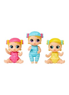 Baby Born Baby Born Surprise Mini Babies Series 5 2.25'' - Unwrap Surprise Twins or Triplets Collectible Baby Dolls with Soft Swaddle, Blanket, Rocking Horse, Age 3+ (918803)  - Image 2