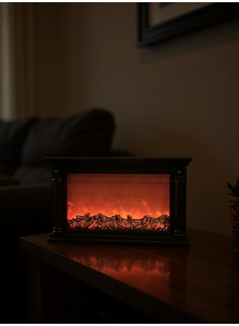 ليفينج دفاية ديكور سوداء أنيقة كلاسيك بإضاءة ليد - Image 2