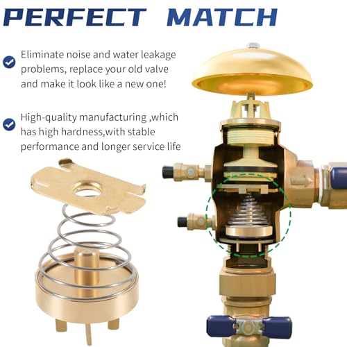 Sunluway 905-051 765 Check Valve Assembly Repair Kit, 3 PCS Replacement Fit for Febco 765 1/2" & 3/4" Check Valve of Model 765 Pressure Vacuum Breakers, Includes Spring, Retainer & Holder Yellow - Image 4