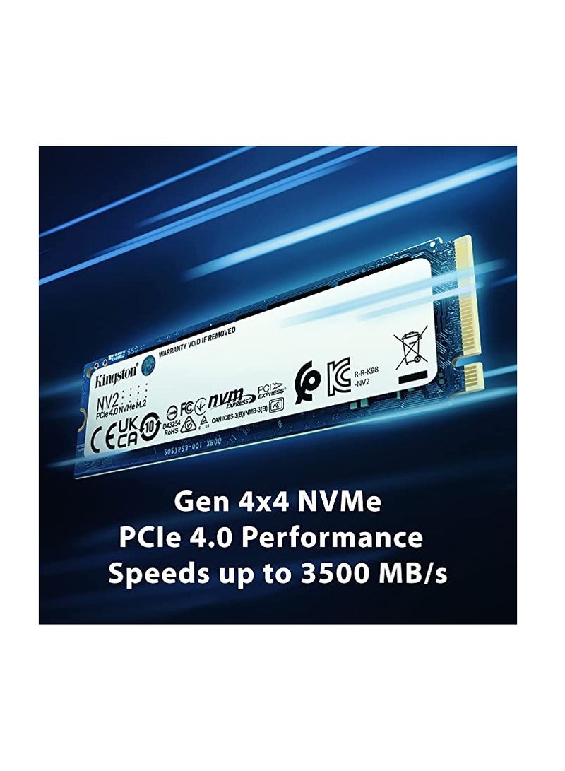 Kingston NV2 2TB M.2 2280 NVMe Internal SSD | PCIe 4.0 Gen 4x4 | Up to 3500 MB/s | SNV2S/2000G - Image 3