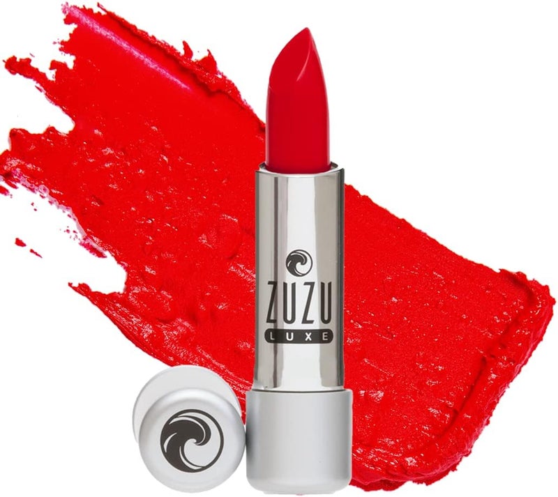 Zuzu Luxe Lip Color Lipstick - Starlet (Candy Apple Red/Cool Crème) - Natural Ultra-Hydrating, Vegan, Gluten-Free, 0.13 oz - Image 1
