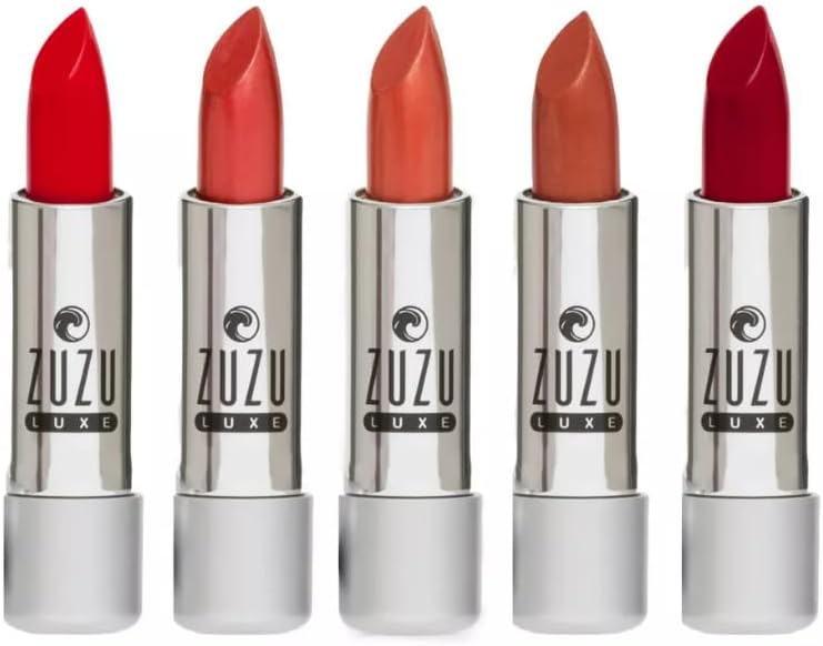 Zuzu Luxe Lip Color Lipstick - Starlet (Candy Apple Red/Cool Crème) - Natural Ultra-Hydrating, Vegan, Gluten-Free, 0.13 oz - Image 3