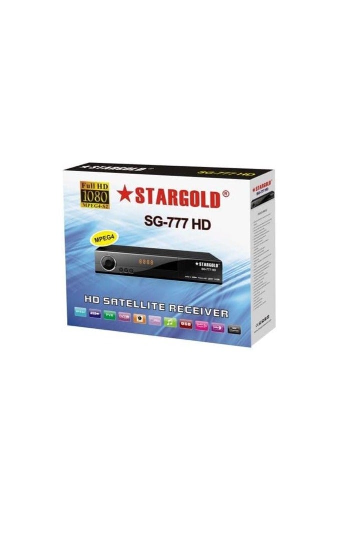 Stargold SG-777HD Full HD Satellite Receiver Automatic Network Search, 5000 Channels editing sorting MPEG2 SD, MPEG2 HD, H.264/AVC SD Multiple languages, Dual Display, Software upgrades through USB  - Image 2