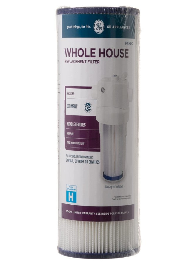GE FXHSC Whole House Water Filter, Replacement for Water Filtration System, NSF Certified: Reduces Sediment, Rust & Other Impurities from Water, Replace Every 3 Months for Best Results, 1 Filter - Image 5