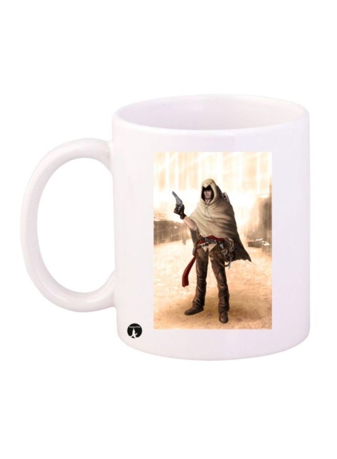 RYN Assassin's Creed Character Printed Coffee Mug White/Beige/Brown