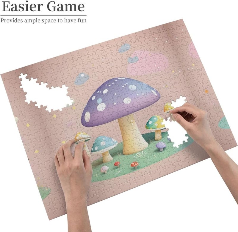 Phayah Cartoon Mushroom 500 Piece Jigsaw Puzzle For Adults Home Decor 20 4 X 15 - Image 4