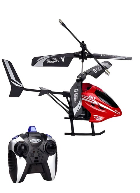 Rc Helicopter | Rc Remote Control 2 Channel Helicopter With Led Lights | 2.4 Ghz Gyro Controlled with Unbreakable Blades , Radio Remote Control Rc Quadcopter Toy For Kids & Adult