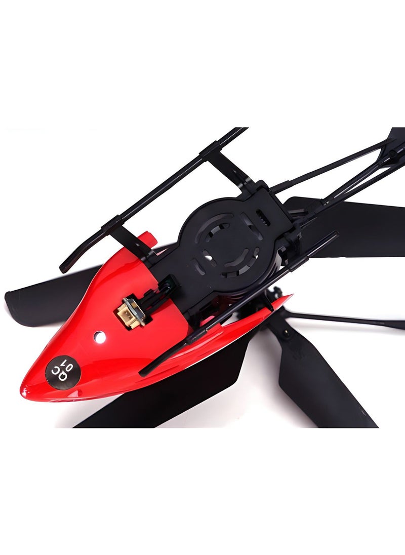 null - Rc Helicopter | Rc Remote Control 2 Channel Helicopter With Led Lights | 2.4 Ghz Gyro Controlled with Unbreakable Blades , Radio Remote Control Rc Quadcopter Toy For Kids & Adult - Image 1
