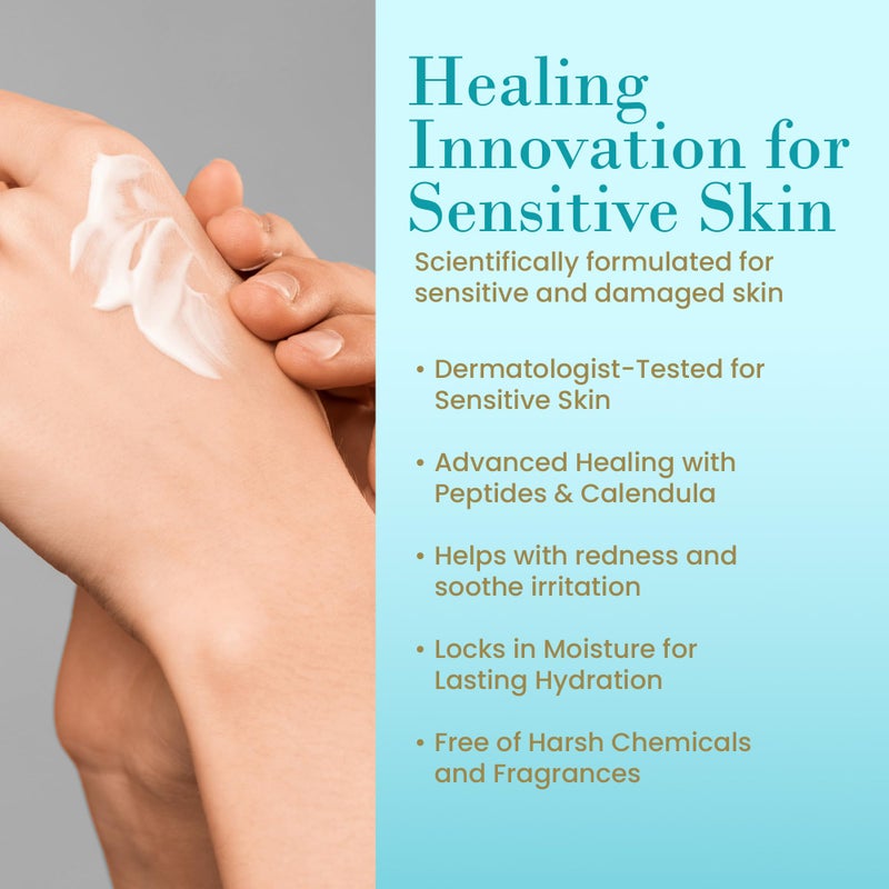 RemeVerse Radiation Cream â€“ Unscented, Gentle, Hyaluronic Acid, Peptides & Calendula Cream for Burns, Soothing Skin and Hydrate Sensitive Skin, Radiation Treatment Skin Care â€“ 6 fl oz - Image 3