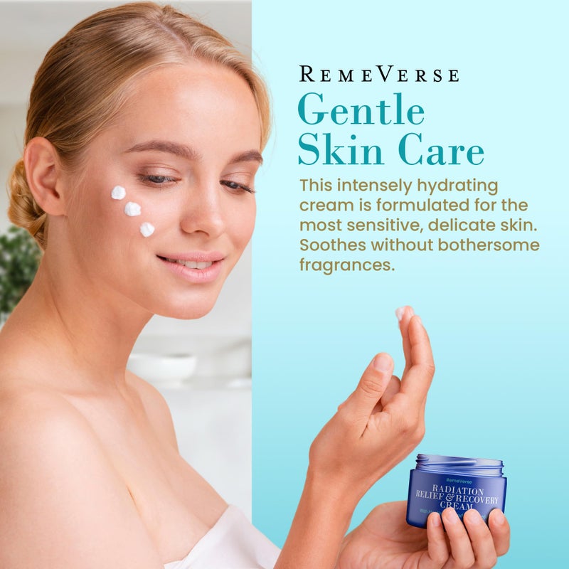 RemeVerse Radiation Cream â€“ Unscented, Gentle, Hyaluronic Acid, Peptides & Calendula Cream for Burns, Soothing Skin and Hydrate Sensitive Skin, Radiation Treatment Skin Care â€“ 6 fl oz - Image 5