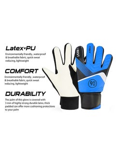 Best Kid's Goalkeeper Gloves Finger Protection Latex Soccer Goalie Gloves  - Image 3