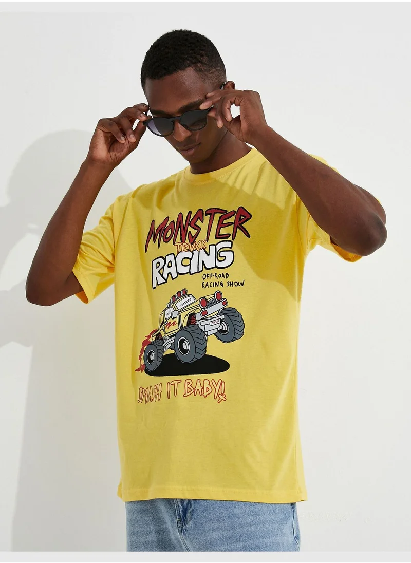 كوتون Monster Truck Printed T-Shirt