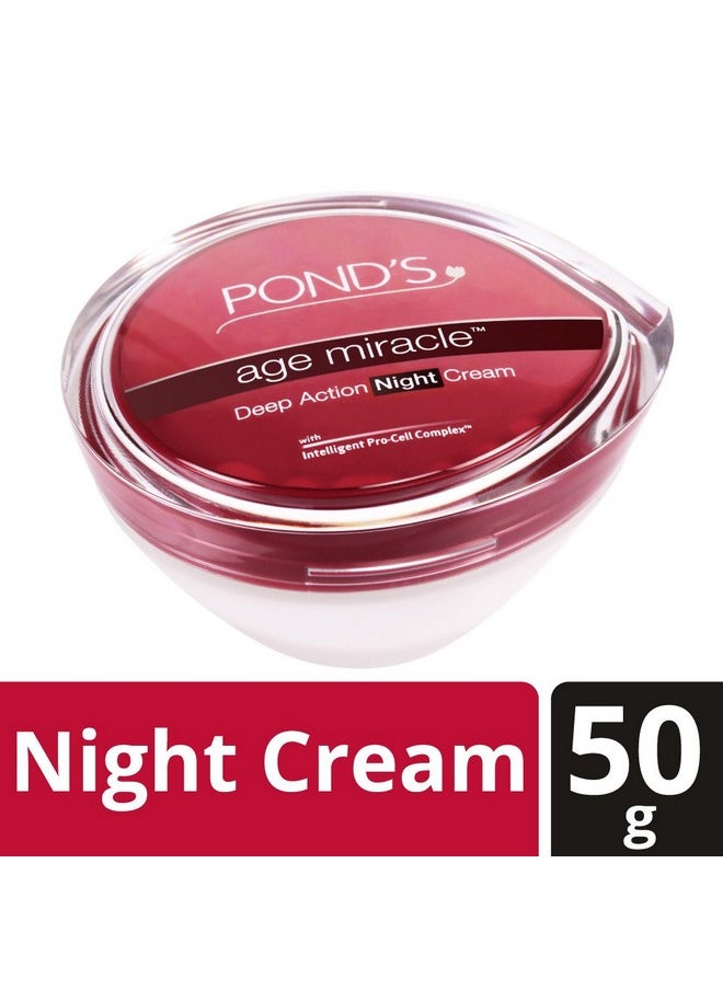 Pond's - Pond’S Age Miracle Wrinkle Corrector (Antiwrinkle) Anti Aging Night Cream With Retinolc Complex 50 G - Image 1