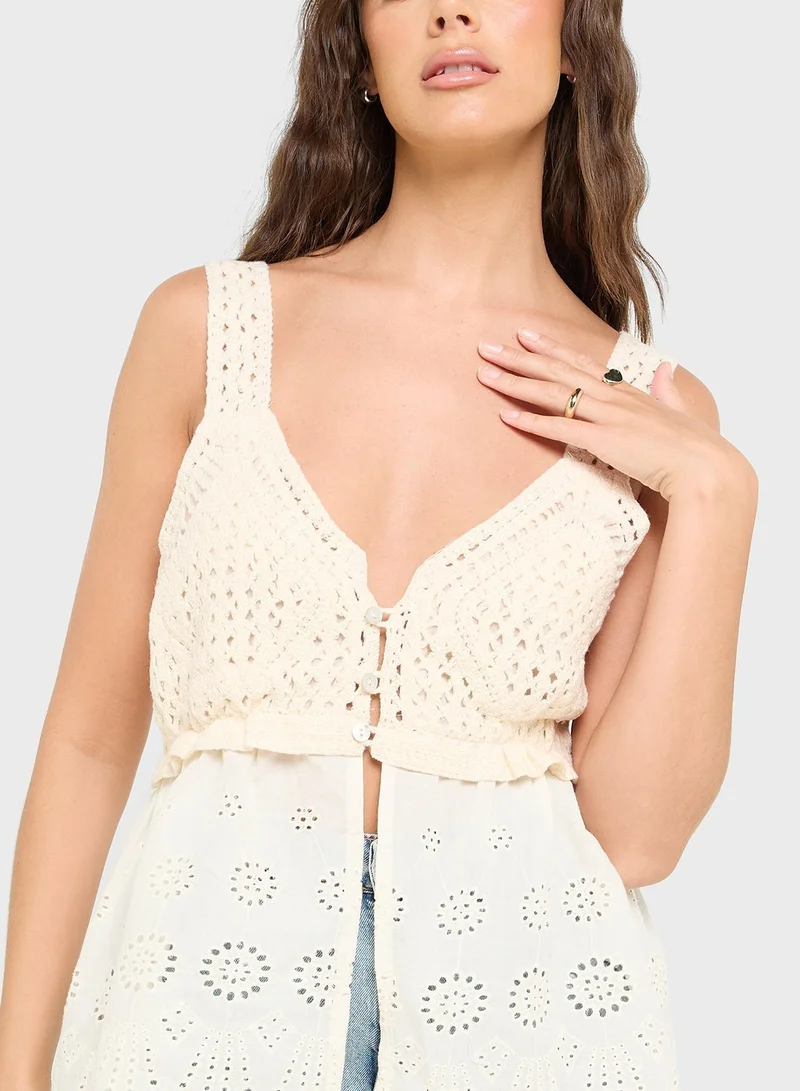 Ginger Crochet Cami Top