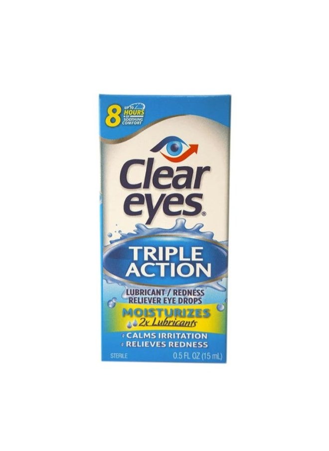 Clear Eyes clear eyes triple action 15ml  - Image 1