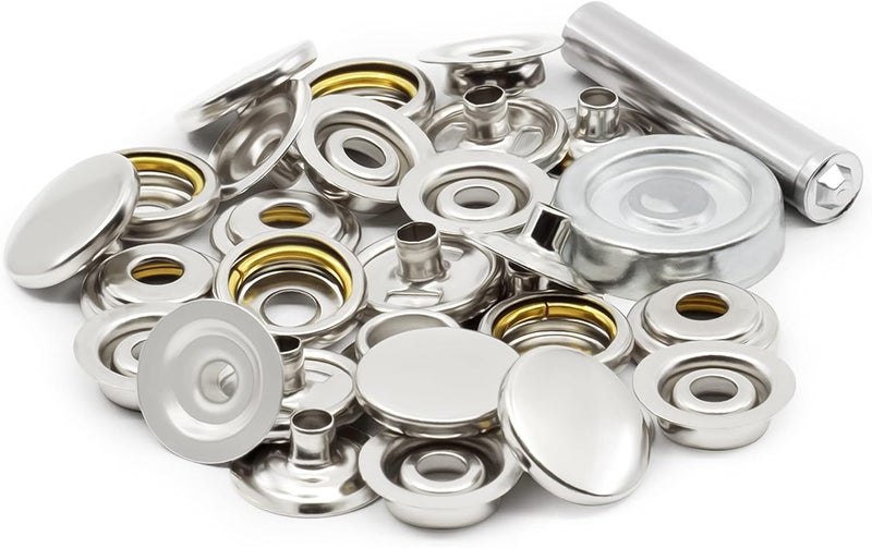 Dritz 1865 Heavy Duty Snap Fastener Kit Size 24 58Inch NickelPlated Brass 7 Sets - Image 5