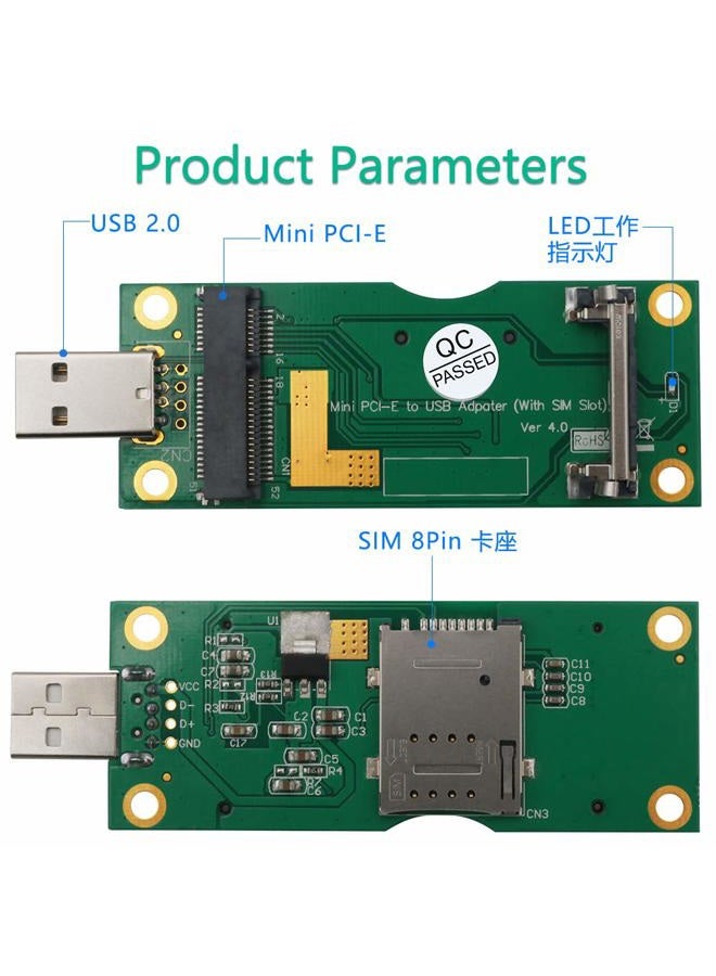 SUPERPLUS Mini PCI-E to USB Adapter with SIM Card Slot for 3G / 4G Network Cards - Image 5