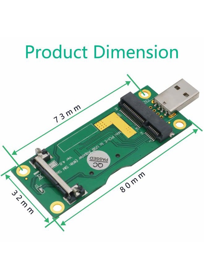 SUPERPLUS Mini PCI-E to USB Adapter with SIM Card Slot for 3G / 4G Network Cards - Image 2