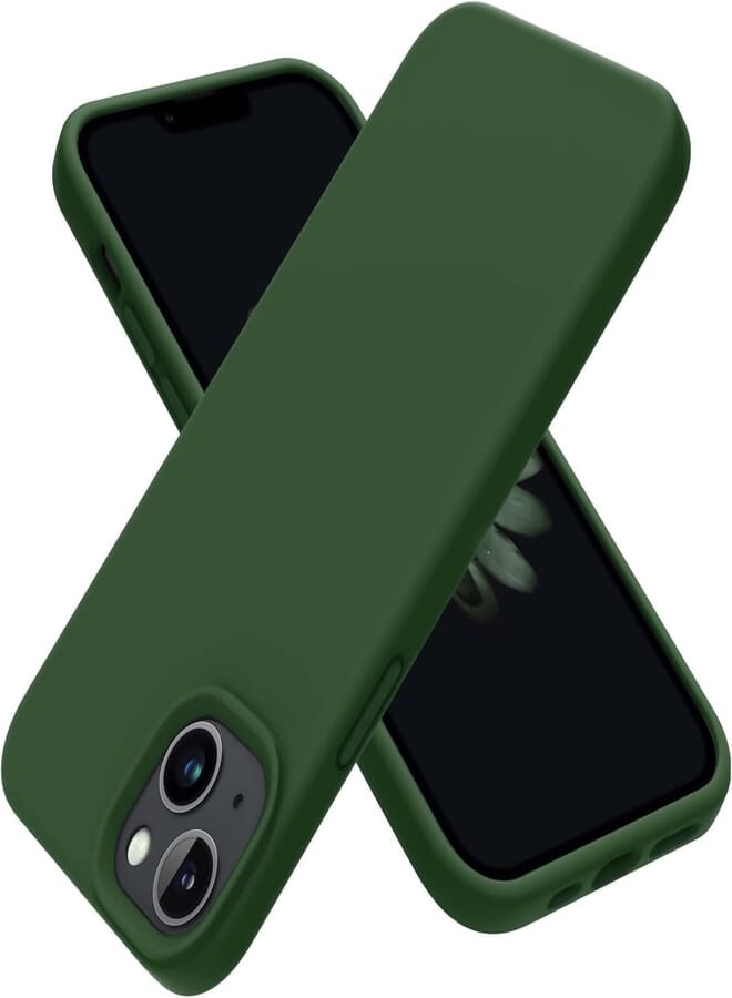 Next Next Store Silicone Case Compatible with iPhone 12 Pro - Perfect Protection and Stylish Design, Compatible with Wireless Charging, Protects Against Bumps and Scratches (Green)