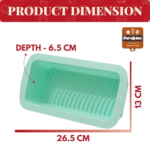 PureBake Silicone Bread & Loaf Pan Mould, BPA-Free, Microwave & Oven Safe, Dishwasher Friendly, Safe for Baking, Random Color, Perfect for Muffins & Cupcakes (1 Pcs Random Colour) - Image 5