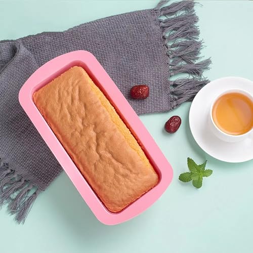 PureBake Silicone Bread & Loaf Pan Mould, BPA-Free, Microwave & Oven Safe, Dishwasher Friendly, Safe for Baking, Random Color, Perfect for Muffins & Cupcakes (1 Pcs Random Colour) - Image 1