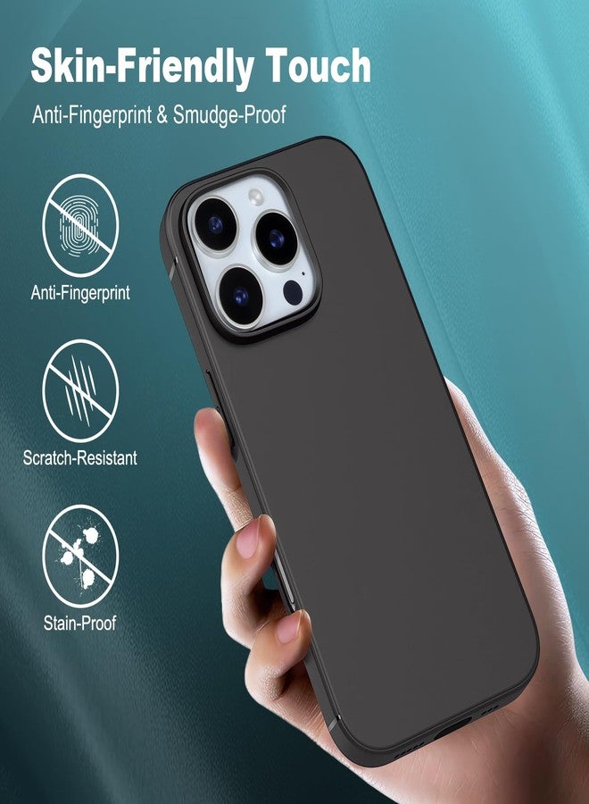 TENOC Phone Case Compatible with iPhone 16 Pro Max, Black Case Anti-Fingerprint Protective Bumper Matte Cover for 6.9 Inch - Image 4