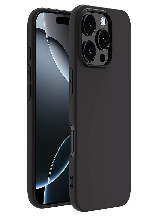 TENOC Phone Case Compatible with iPhone 16 Pro Max, Black Case Anti-Fingerprint Protective Bumper Matte Cover for 6.9 Inch - Image 1