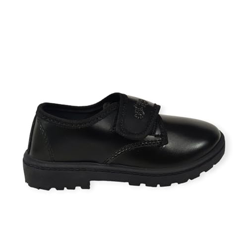 Coolz Boys Black Formal Uniform School Shoes Derby (V) (New Black, UK Footwear Size System, Big Kid, Numeric, Medium, 6) - Image 2