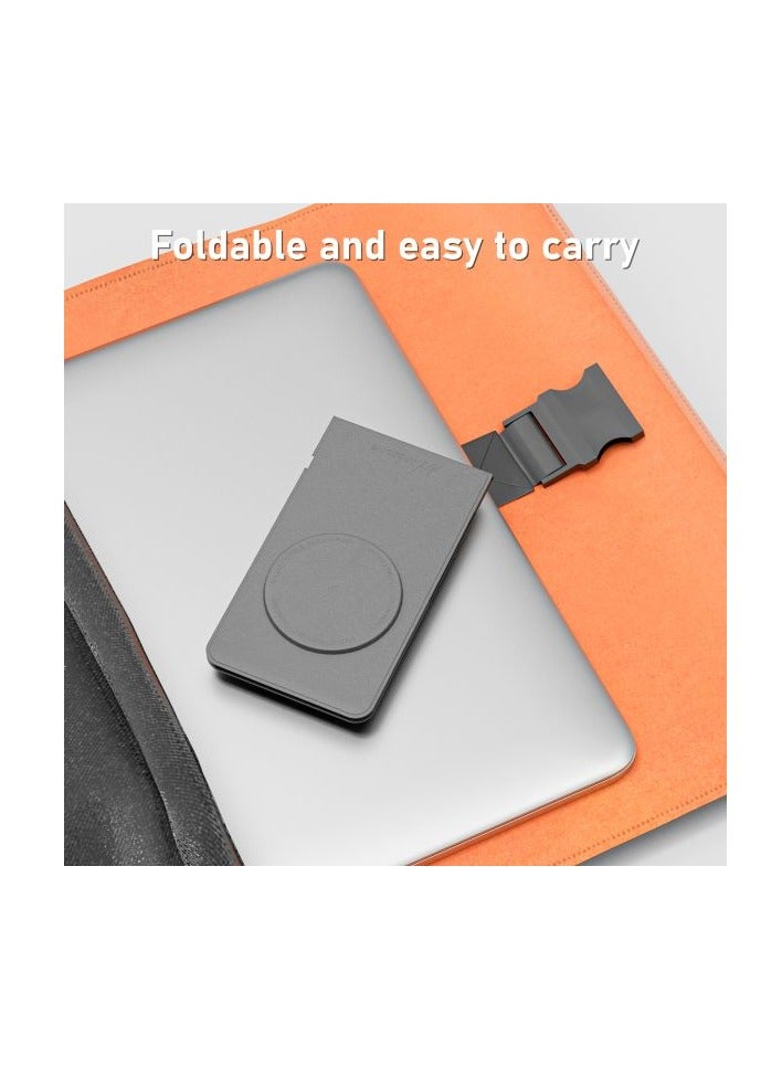 Mezone Wireless Charger, 15W Fast Wireless Charging Foldable Wireless Charger Stand for iPhone 15 14 13 12 11 X Pro Max Plus Mini, Grey - Image 4