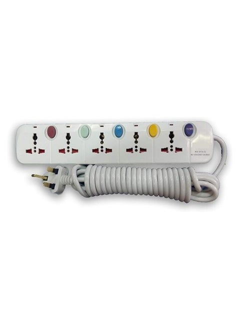 Universal Power Extension Cord 5-way Veto 5m wire