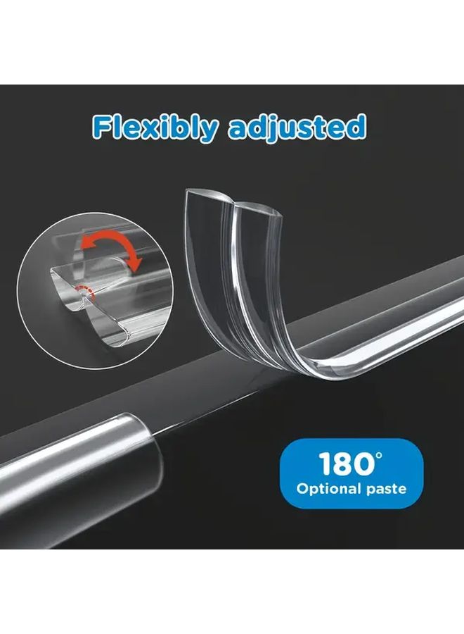1 Roll 196.85 Inch Self Adhesive Silicone Edge Protector Transparent Corner Guard For Tables Walls And Window Sills - Image 5
