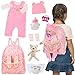 UNICORN ELEMENT Baby Doll Clothes with Backpack Carrier for 1418 Inch DollReborn Baby Dolls Accessories Set with Bottles Pacifiers for Toddlers and Kids 2 3 4 5 Year OldDolls not Included - Image 2