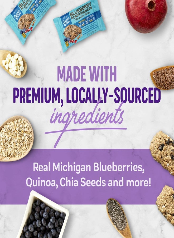 Cooper Street Granola Bakes in Delicious Blueberry Pomegranate Flavor | Healthy Chewy Granola Bars with Chia, Flax, Buckwheat and Oats | Individually Wrapped Healthy Breakfast Bars | 6 oz | 2 Pack - Image 3