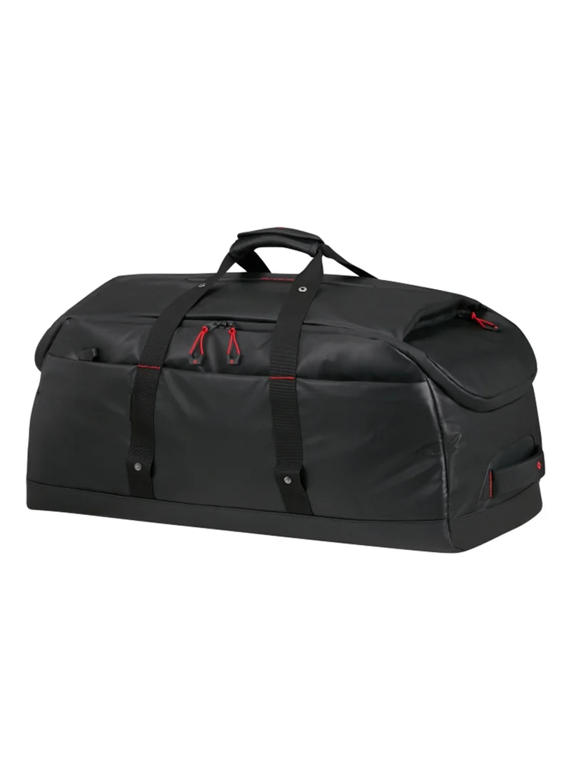 Ecodiver Duffle Bag L Black|Reflective Pattern|Spacious Interior|Water Repellent Material|Recyclex Material Technology - 2 Years International Warranty