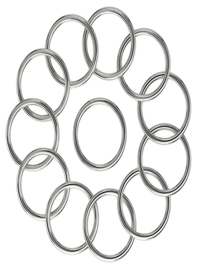 BEYOURD 1-1/2 inch Metal O Rings, Heavy-Duty Stainless Steel Round Loop - Solid Welded for Dog Collars, Backpacks, Webbing Straps - Image 1