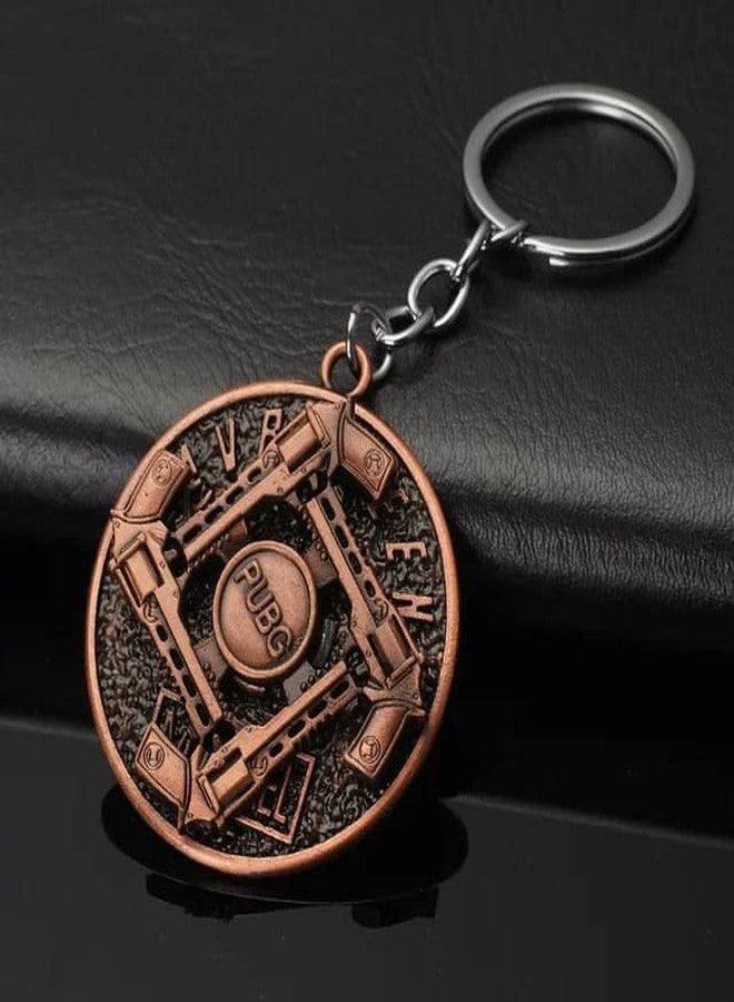 VIEN Revolving PUBG Game Military Pistol pubg mobile Armor Gamer Design-1PC Key Chain (ROSEGOLD) (ROSEGOLD) - Image 3