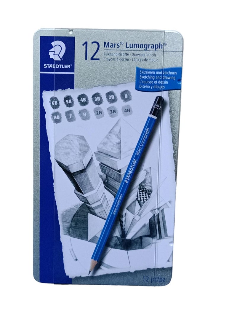 STAEDTLER Set Of 12 Mars Lumograph Pencil  - Image 1