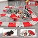 GIAT Race Car Track Toy for Kids Birthday Gift for Boys Ages 3 4 5 6 7 Year Old Flexible DIY Playset with Helicopter and Fire Truck 330 PCS Interactive Set - Image 4