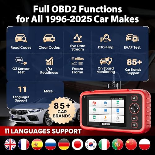 LAUNCH OBD2 Scanner CRP123I V2.0,Scan Tool Upgrade of CRP123E/CRP129E for ABS/SRS/at/ENG, FCA SGW, 7 Reset Services, Oil/Brake/BMS/SAS/D.P.F/ABS Bleeding/Throttle Adaption, Free Lifetime Upgrade - Image 5