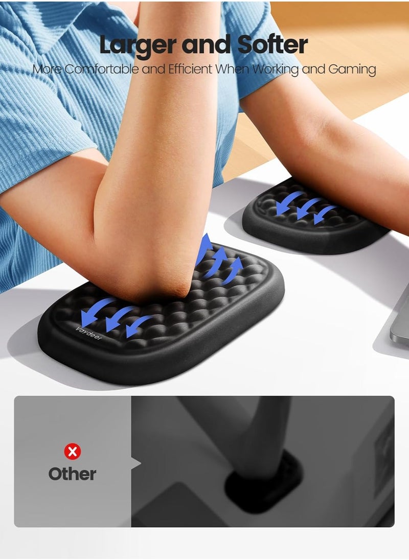 General Upgraded Larger and Thicker， Elbow Rest Pad 1pc, Desk Wrist Rest Memory Foam Armrest, Ergonomic Mouse Cushion Support, Wrist Pain Relief for Computer Laptop Working Typing Gaming Office Gadget  - Image 2