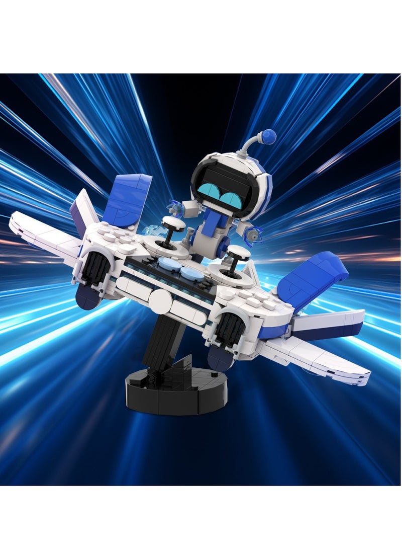 عام استرو روبوت - التعامل مع سفينة الفضاء نموذج كتلة البناء ، الجسيمات الصغيرة الأطفال التجميع التعليمي لعبة كتلة البناء - Image 1